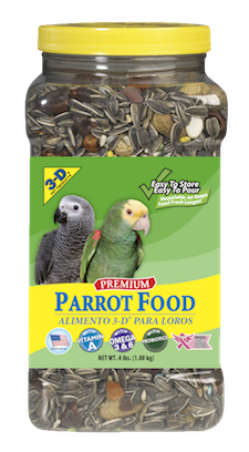 3d premium parrot food