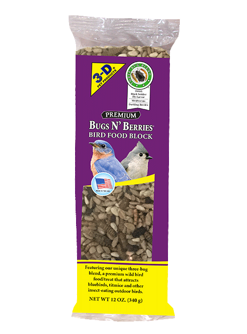 3D® Pet Products, A maximum nutrition food for a variety of caged birds,  small animals, wild birds and wildlife.3D® Pet Products