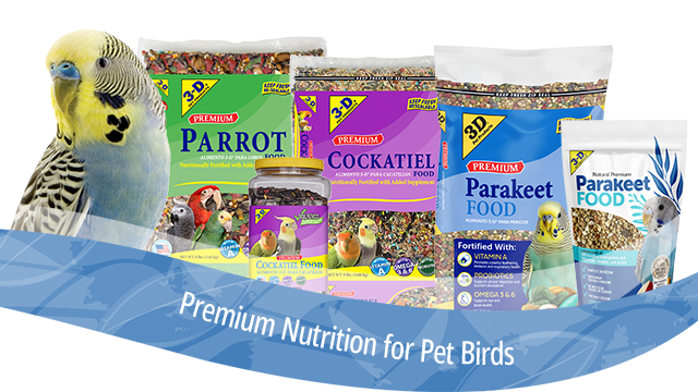 3D Premium Nutrition for Pet Birds
